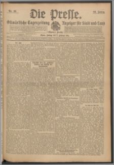 Die Presse 1911, Jg. 29, Nr. 29 Zweites Blatt, Drittes Blatt