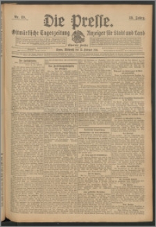 Die Presse 1911, Jg. 29, Nr. 39 Zweites Blatt, Drittes Blatt
