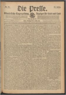 Die Presse 1911, Jg. 29, Nr. 62 Zweites Blatt, Drittes Blatt