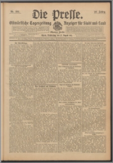 Die Presse 1911, Jg. 29, Nr. 192 Zweites Blatt, Drittes Blatt