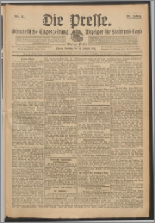 Die Presse 1912, Jg. 30, Nr. 11 Zweites Blatt, Drittes Blatt, Viertes Blatt
