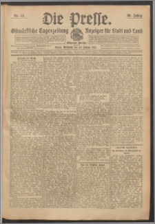 Die Presse 1912, Jg. 30, Nr. 19 Zweites Blatt, Drittes Blatt