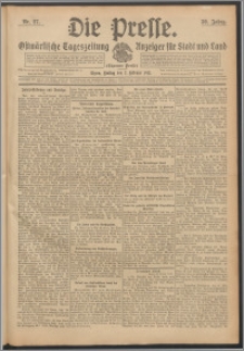 Die Presse 1912, Jg. 30, Nr. 27 Zweites Blatt, Drittes Blatt