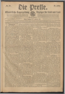 Die Presse 1912, Jg. 30, Nr. 29 Zweites Blatt, Drittes Blatt, Viertes Blatt, Fünftes Blatt