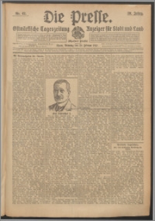 Die Presse 1912, Jg. 30, Nr. 42 Zweites Blatt, Drittes Blatt