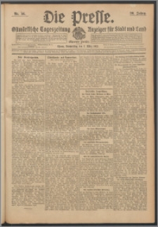 Die Presse 1912, Jg. 30, Nr. 56 Zweites Blatt, Drittes Blatt