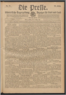 Die Presse 1912, Jg. 30, Nr. 57 Zweites Blatt, Drittes Blatt