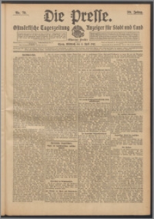 Die Presse 1912, Jg. 30, Nr. 79 Zweites Blatt, Drittes Blatt, Viertes Blatt