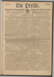 Die Presse 1912, Jg. 30, Nr. 81 Zweites Blatt, Drittes Blatt, Viertes Blatt