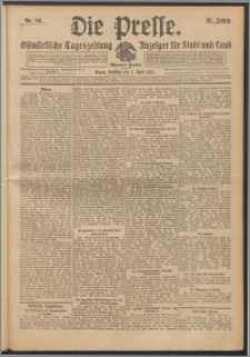 Die Presse 1912, Jg. 30, Nr. 82 Zweites Blatt, Drittes Blatt, Viertes Blatt, Fünftes Blatt