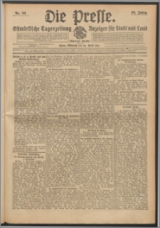 Die Presse 1912, Jg. 30, Nr. 83 Zweites Blatt, Drittes Blatt