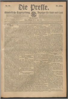 Die Presse 1912, Jg. 30, Nr. 89 Zweites Blatt, Drittes Blatt