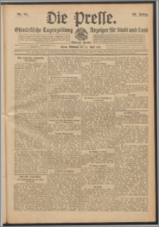 Die Presse 1912, Jg. 30, Nr. 95 Zweites Blatt, Drittes Blatt