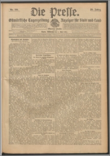 Die Presse 1912, Jg. 30, Nr. 101 Zweites Blatt, Drittes Blatt