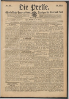 Die Presse 1912, Jg. 30, Nr. 113 Zweites Blatt, Drittes Blatt