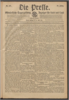 Die Presse 1912, Jg. 30, Nr. 137 Zweites Blatt, Drittes Blatt