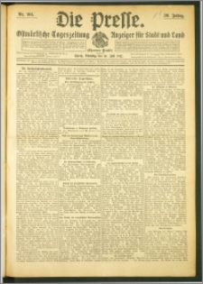 Die Presse 1912, Jg. 30, Nr. 164 Zweites Blatt, Drittes Blatt