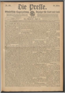 Die Presse 1912, Jg. 30, Nr. 183 Zweites Blatt, Drittes Blatt