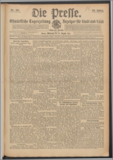 Die Presse 1912, Jg. 30, Nr. 189 Zweites Blatt, Drittes Blatt