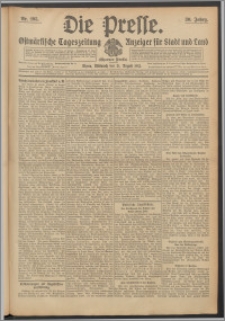 Die Presse 1912, Jg. 30, Nr. 195 Zweites Blatt, Drittes Blatt