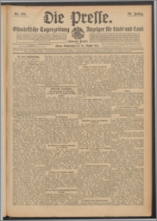 Die Presse 1912, Jg. 30, Nr. 196 Zweites Blatt, Drittes Blatt