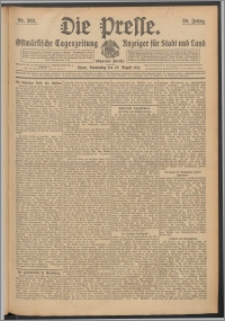 Die Presse 1912, Jg. 30, Nr. 202 Zweites Blatt, Drittes Blatt