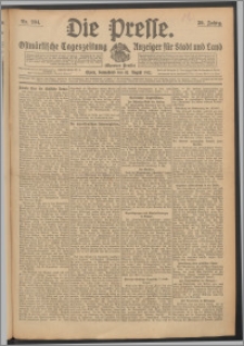 Die Presse 1912, Jg. 30, Nr. 204 Zweites Blatt, Drittes Blatt