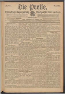 Die Presse 1912, Jg. 30, Nr. 214 Zweites Blatt, Drittes Blatt