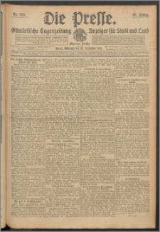Die Presse 1912, Jg. 30, Nr. 219 Zweites Blatt, Drittes Blatt