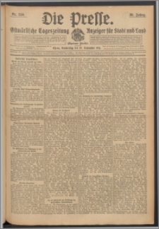 Die Presse 1912, Jg. 30, Nr. 220 Zweites Blatt, Drittes Blatt