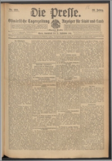 Die Presse 1912, Jg. 30, Nr. 222 Zweites Blatt, Drittes Blatt