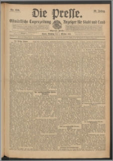 Die Presse 1912, Jg. 30, Nr. 230 Zweites Blatt, Drittes Blatt, Viertes Blatt