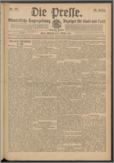 Die Presse 1912, Jg. 30, Nr. 231 Zweites Blatt, Drittes Blatt, Viertes Blatt