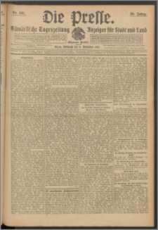 Die Presse 1912, Jg. 30, Nr. 261 Zweites Blatt, Drittes Blatt