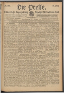 Die Presse 1912, Jg. 30, Nr. 262 Zweites Blatt, Drittes Blatt