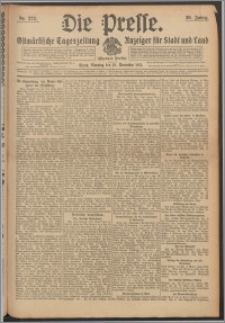 Die Presse 1912, Jg. 30, Nr. 272 Zweites Blatt, Drittes Blatt