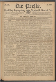 Die Presse 1912, Jg. 30, Nr. 276 Zweites Blatt, Drittes Blatt, Viertes Blatt, Fünftes Blatt