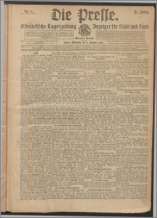 Die Presse 1913, Jg. 31, Nr. 1 Zweites Blatt, Drittes Blatt, Viertes Blatt