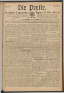 Die Presse 1912, Jg. 30, Nr. 279 Zweites Blatt, Drittes Blatt