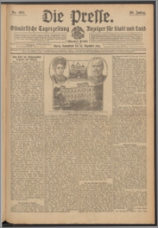 Die Presse 1912, Jg. 30, Nr. 293 Zweites Blatt, Drittes Blatt