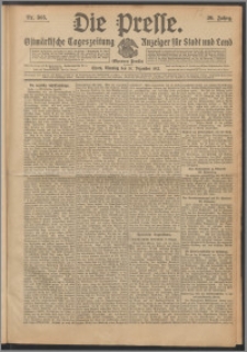 Die Presse 1912, Jg. 30, Nr. 305 Zweites Blatt, Drittes Blatt
