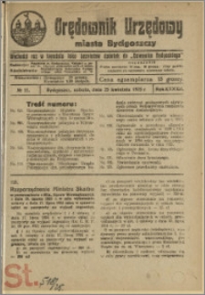 Orędownik Urzędowy Miasta Bydgoszczy, R.42, 1925, Nr 11