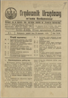 Orędownik Urzędowy Miasta Bydgoszczy, R.43, 1926, Nr 1
