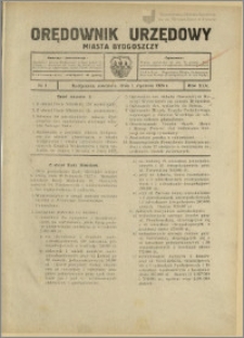 Orędownik Urzędowy Miasta Bydgoszczy, R.45, 1928, Nr 1