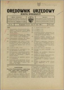 Orędownik Urzędowy Miasta Bydgoszczy, R.45, 1928, Nr 10