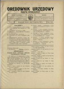 Orędownik Urzędowy Miasta Bydgoszczy, R.45, 1929, Nr 2