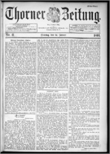 Thorner Zeitung 1894, Nr. 11 Erstes Blatt