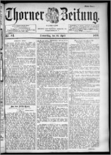 Thorner Zeitung 1894, Nr. 84 Erstes Blatt