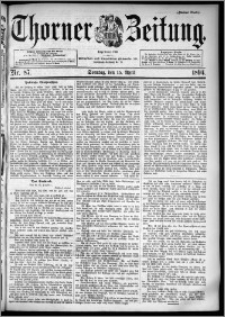 Thorner Zeitung 1894, Nr. 87 Zweites Blatt