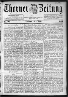Thorner Zeitung 1894, Nr. 90 Erstes Blatt